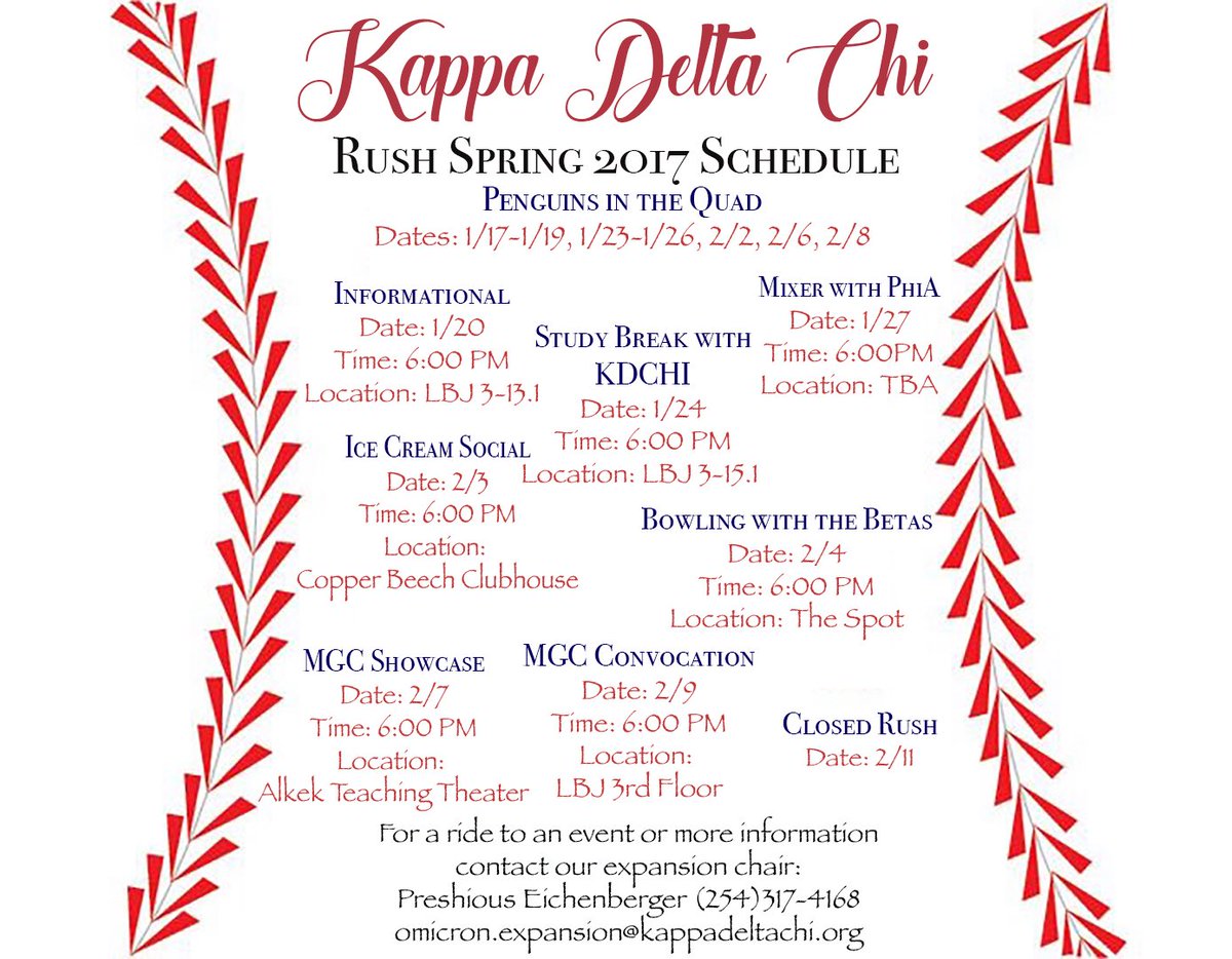 TxStateKDChi's tweet photo. Save the dates! We hope to see you there! ⚾️💞 #RushKDChi #KΔΧ #TXST #OmicronChapter https://t.co/s8PMQYOaRi