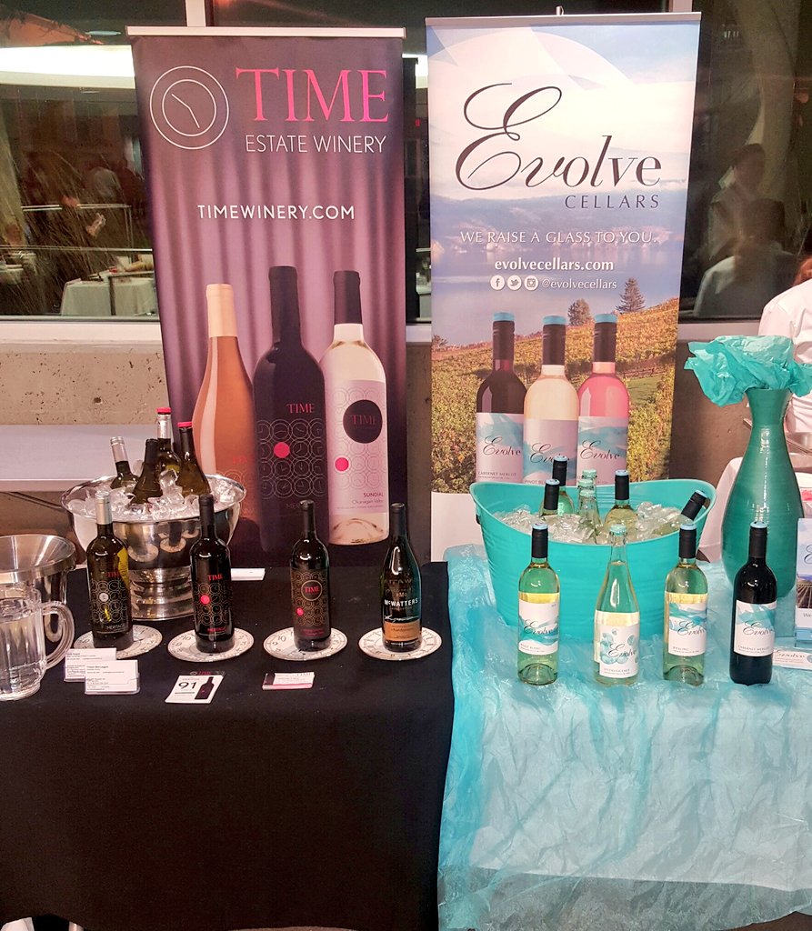Time and Evolve neighbours tonight at #dinearound2017 #bcwine #vqa <a href="/BCRFA/">BC Restaurants & Foodservices Association</a> <a href="/OkanaganCollege/">Okanagan College</a>