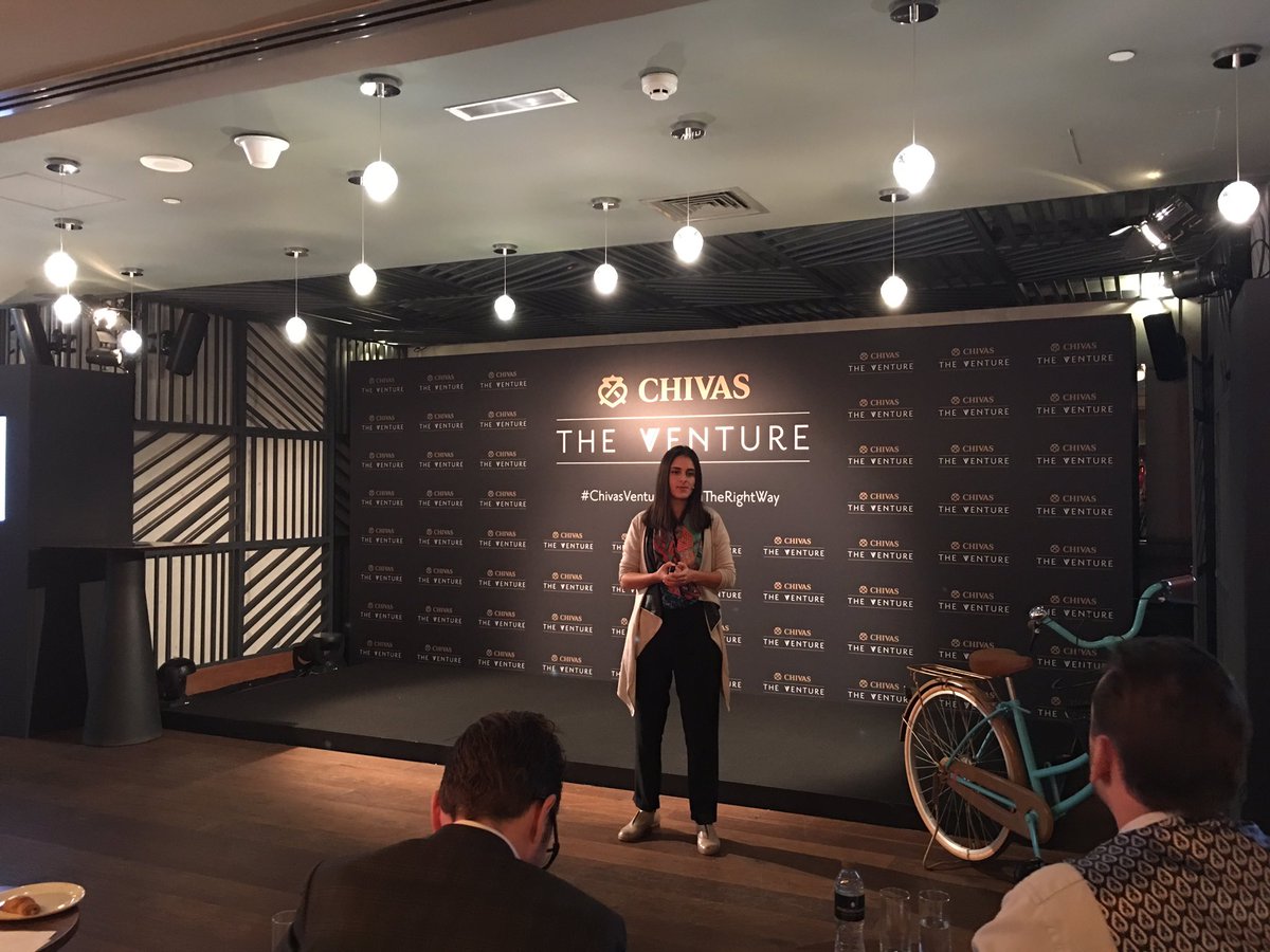 We're at the finals pitching round of #TheVenture, checking out their search for the most promising #socent in GCC. #wintherightway