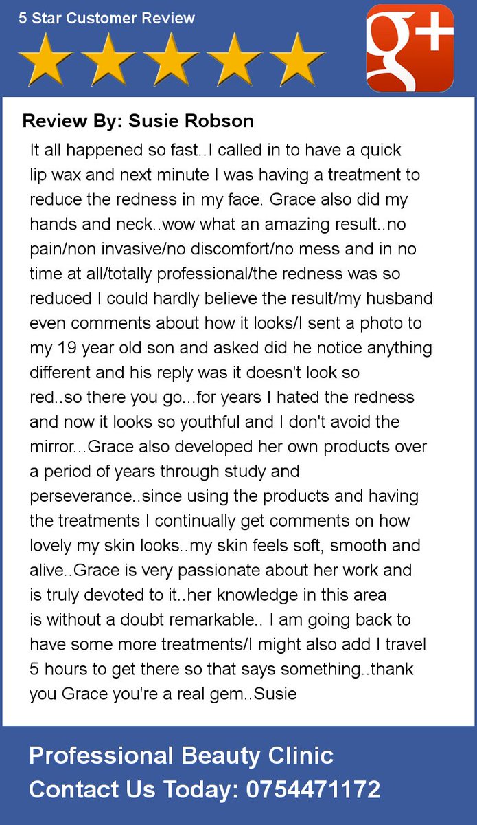 Review By: Susie Robson It all happened so fast..I called in to have a quick lip wax and next minute I was having a