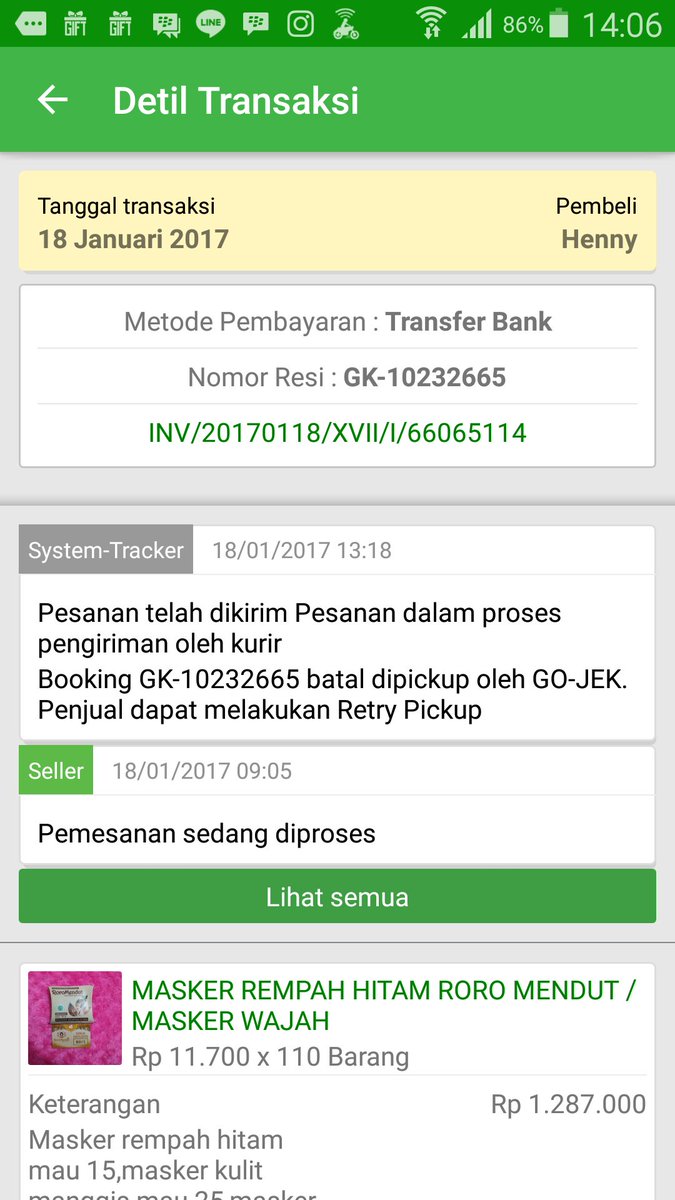 Dear <a href="/tokopedia/">Tokopedia</a> tolong bantu proses permintaan tiket pemesanan baru untuk transaksi ini <a href="/TokopediaCare/">TokopediaCare</a>