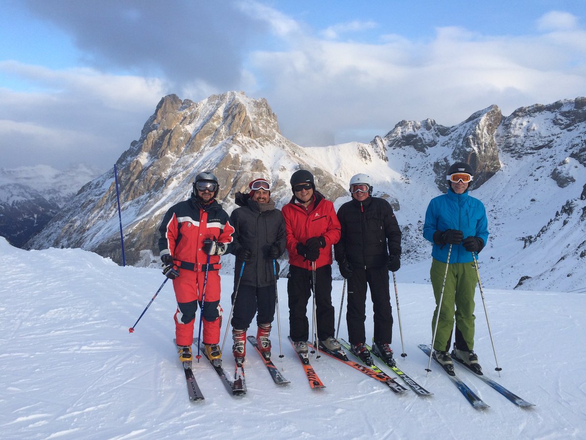 #winterschoolbiotech plant biotech scientists on the slopes