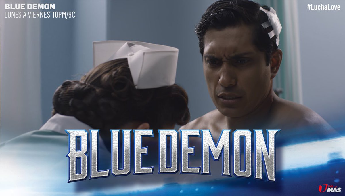 gatitarevulera's tweet photo. Ya enpeso #Bludemon #LuchaLove 💙💙💭@anabrendac @TenochHuerta @aledemarino por @UniMas 😘 https://t.co/0174qsWoSR