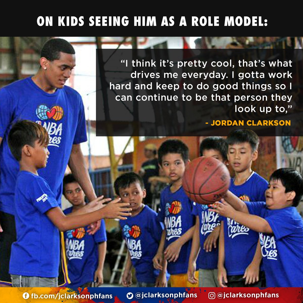 jclarksonphfans's tweet photo. Whatever happens, the Filipino youth will always look up to you. Keep it up, Jordan! Keep making us Filipinos proud! @JClark5on https://t.co/eg53eaTI6J