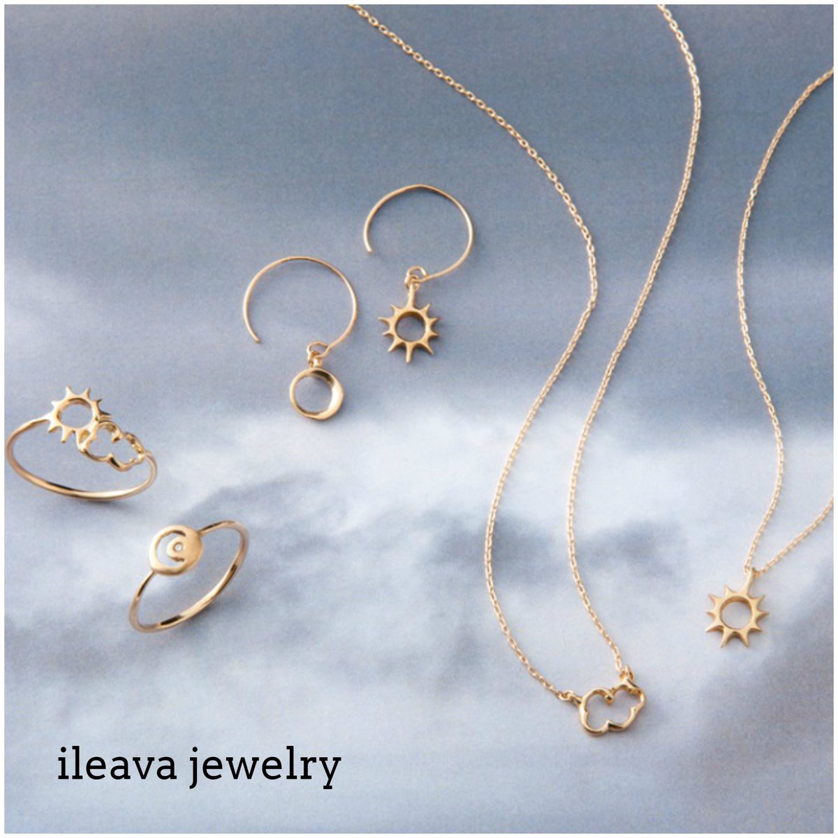 宝島社 公式 さきどり付録情報 おすすめ 真冬の曇り空を照らしてる 太陽 や 雲 月 をモチーフにした 18金 の アクセサリー で晴れやかな気分に イリーヴァジュエリー の 指輪 や ネックレス ピアス は自然モチーフのアイテム満載