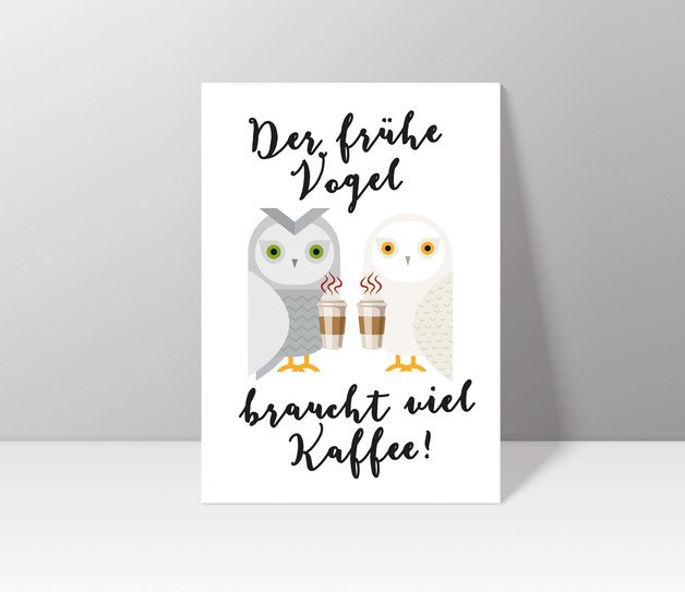 Veedelswerk Gutenmorgen Koln Erstmal Kaffee Damit Wir Nacht Eulen Wach Werden T Co Tv6saj3nos Dawanda Postkarte Print Morgenmuffel T Co Jvu2pvmj6v