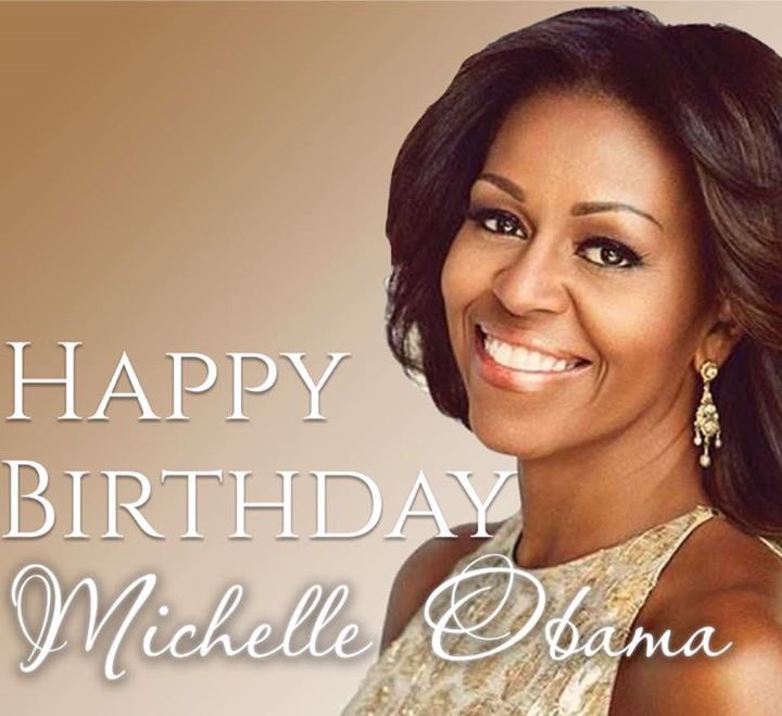 BronzeLens's tweet photo. We want to wish our beautiful, intelligent First Lady of the United States Michelle Obama Happy Birthday! #FLOTUS https://t.co/3cKrwJ2zHY