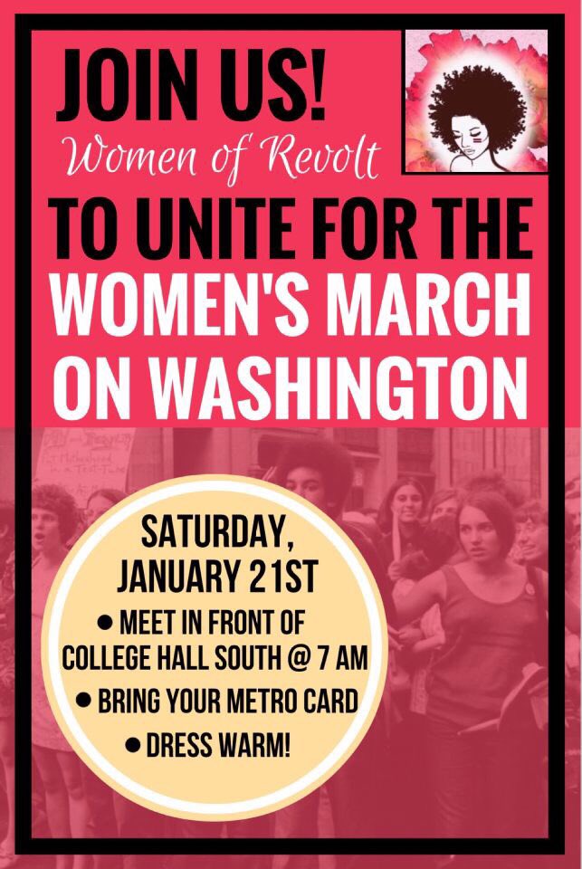 nahlahthewriter's tweet photo. Join the Women of Revolt as we come together to participate in the Women's March on Washington this Saturday! See ya there πΊ#marchwithrevolt https://t.co/29IDIyhiBv
