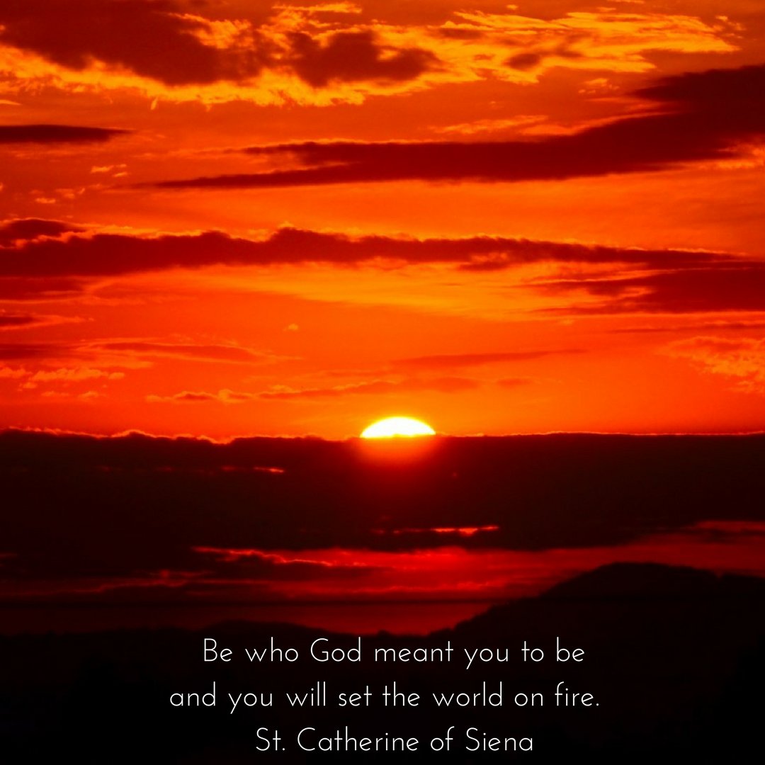 MindfulCath's tweet photo. What practice helps you connect with your authentic voice more frequently? #Purpose #Catholic #CatherineofSiena #Mindfulness https://t.co/F0ewrCZSQw