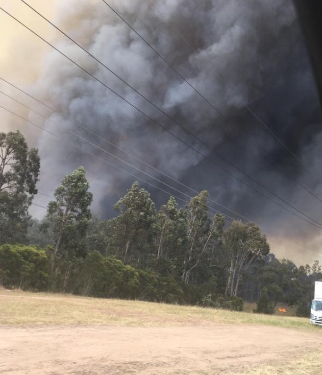 BUSHFIRE EMERGENCY warnings for fires in Kurri Kurri and Weston areas
