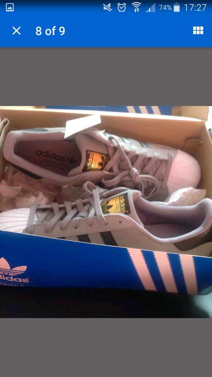 kenemapedersen's tweet photo. #SneakerShopping #Kenema #ebay #Superstars #fresherthenamahfacka https://t.co/6sufH9XRw3