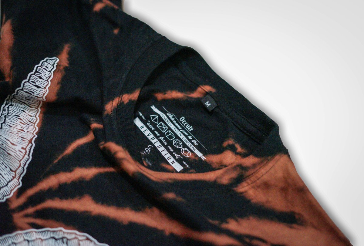 stuffoccult's tweet photo. CURSED OF THE GOAT TieDye tee | idr : 149k | size M,L,XL | text us to order phone / WA : +6281510731756 https://t.co/p2x3CMZ2tI
