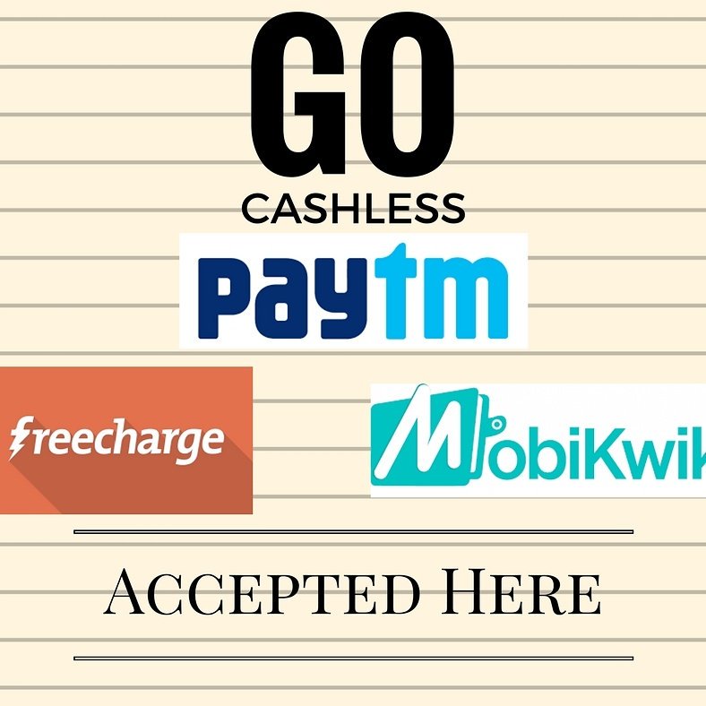 gatepe_com's tweet photo. Go Cashless!!!
Pay after service through Paytm, FreeCharge or Mobikwik. https://t.co/PrWn58kSmw