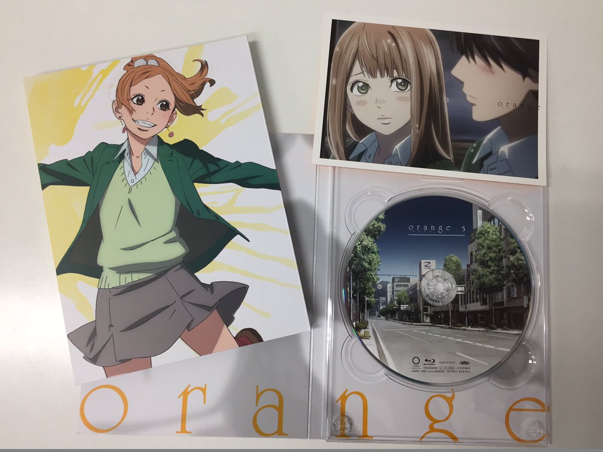 Toho Animation Store على تويتر Tvアニメ Orange Vol 5 Blu Ray Dvdが本日発売致しました 連動購入特典や全巻購入特典が盛りだくさんです Vol 5 Vol 7連動購入特典の描き下ろしイラストは後日公開 お楽しみに T Co Ycwqnxoihm Orange A