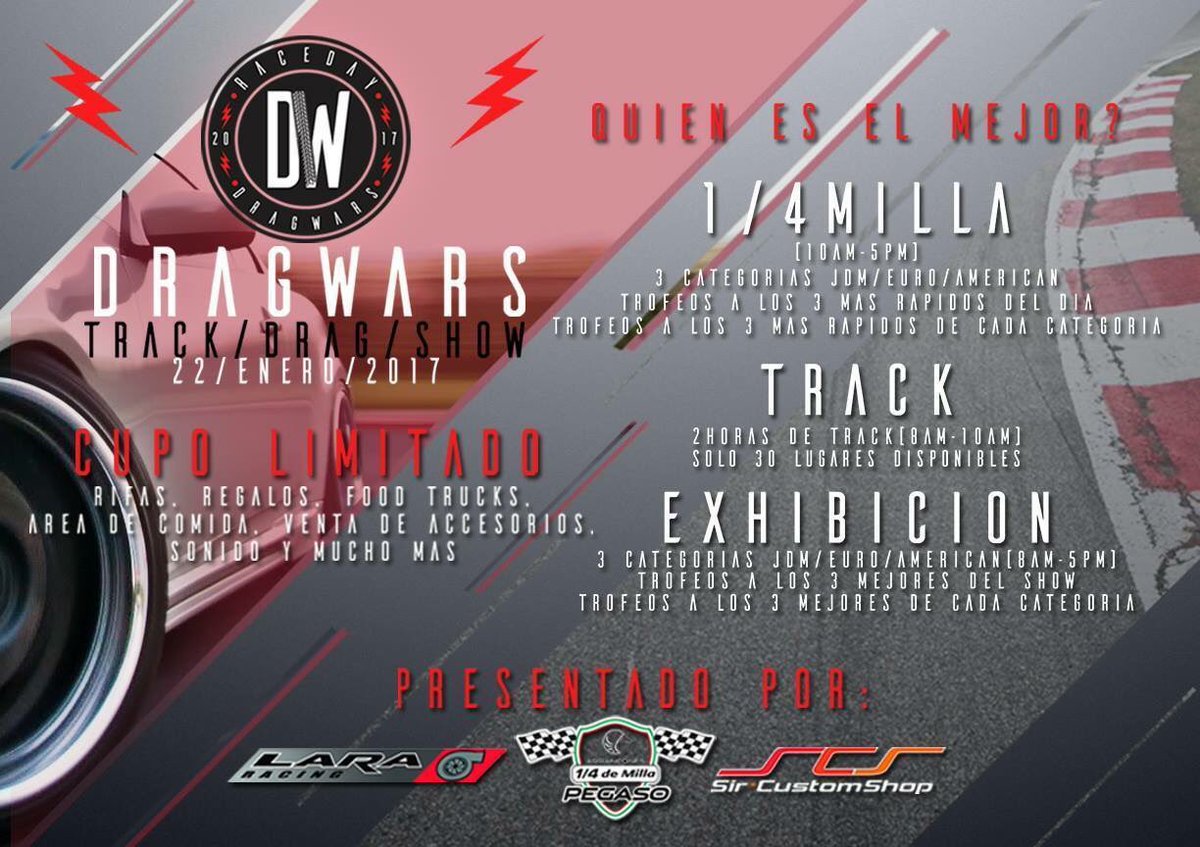 Los esperamos este domingo en <a href="/CDPegaso/">Centro Dinámico Pegaso</a> !! No se lo pierdan !! 🏎🏎🏎 🍔🍔🍔🌭🌭🌭 #BestBurgersInTown #WeLovePatties