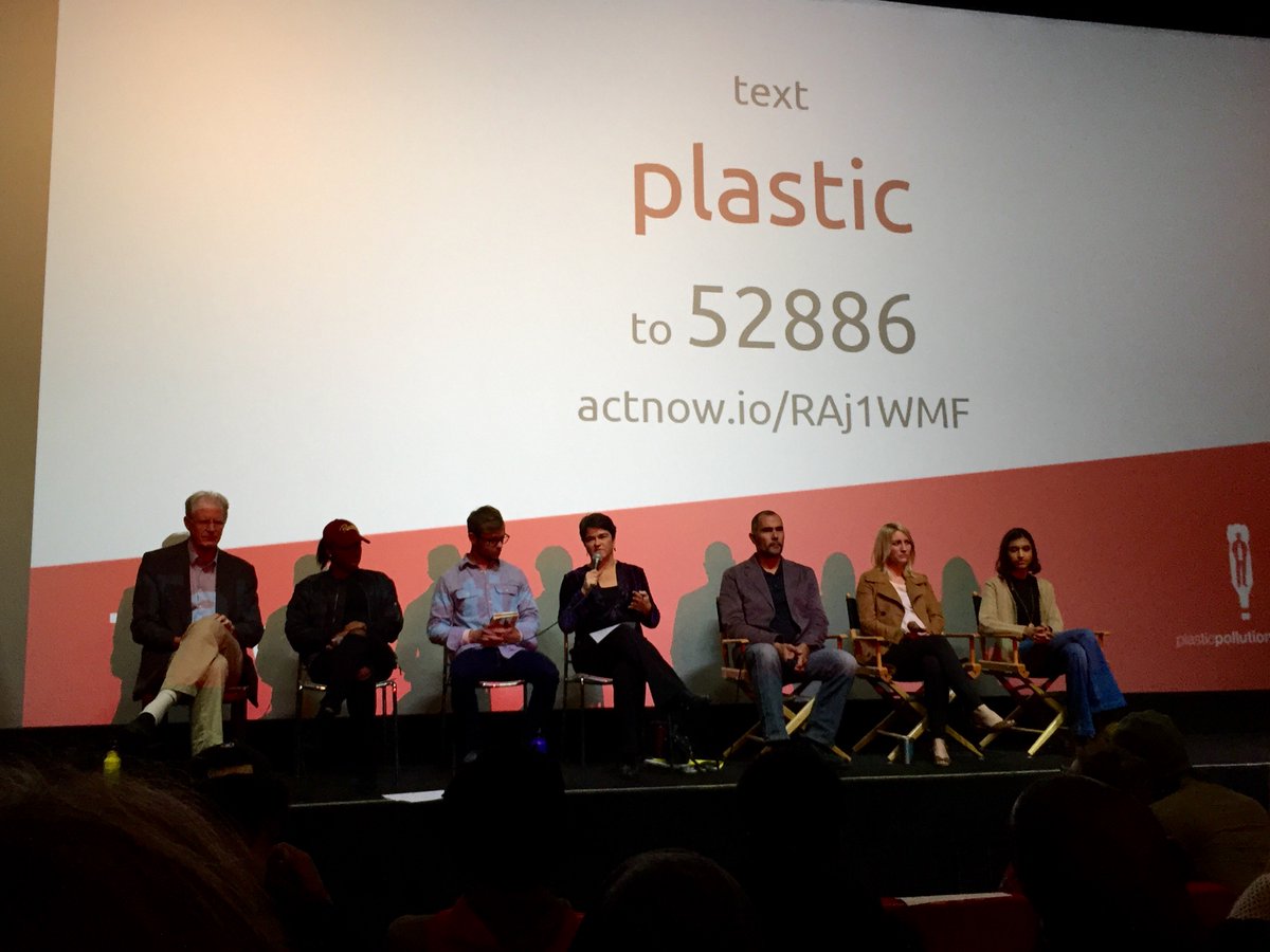 PlasticPollutes's tweet photo. "Let's hold manufacturers responsible!" #APlasticOcean #plasticpollutes #PlasticOceanPanel https://t.co/2BVt2AYXEb