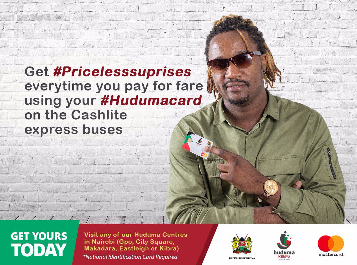 HonKangogoBowen's tweet photo. You can also use #HudumaCard to pay for goods in supermarkets and other outlets. Pay with Huduma card and get priceless suprises https://t.co/pSMDTFczqf