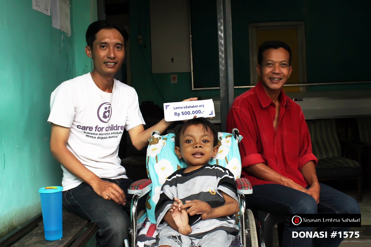 Donasi 1575 dari Anda telah kami serahkan kepada sahabat kecil Dewa (Gagal Ginjal).