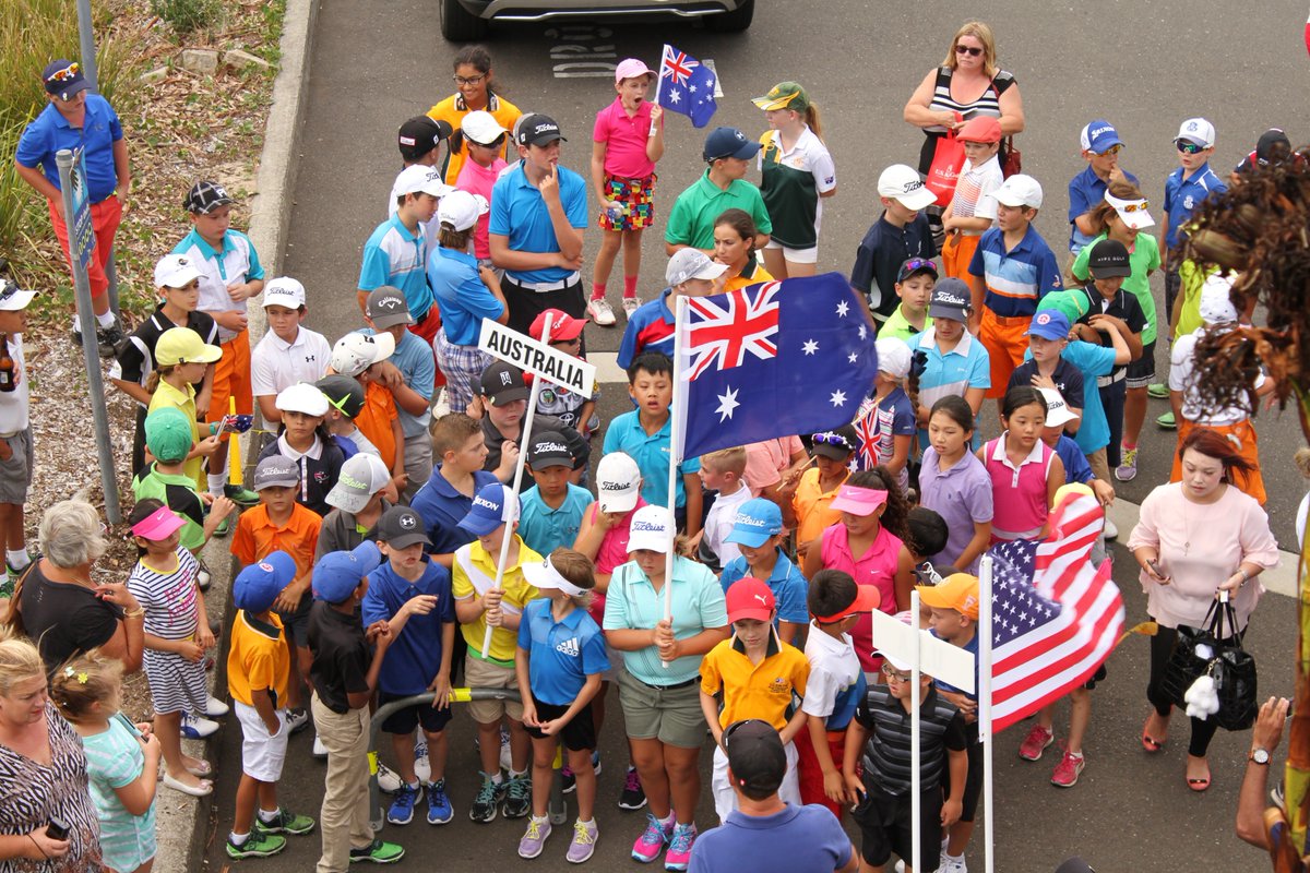 Moore_Park_Golf's tweet photo. The inaugural @USKidsGolfAus Australian Open has begun with the Parade of Nations. 106 players • 11 countries • 1 Winner! #youngguns #mpgolf https://t.co/VluAEuCpPV