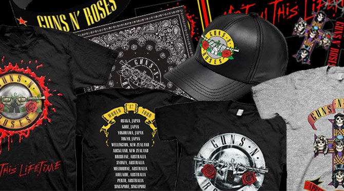 GUNS N' ROSES】 オフィシャル・グッズ公開!日本限定、各都市ライブ GUNS N' ROSES】 オフィシャル・グッズ公開!日本限定、各都市ライブ