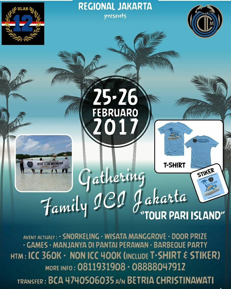 ICI_Jakarta's tweet photo. #GatheringFamily Interisti Jakarta at pulau pari || Cek flayer dah hub CP nya untuk info detail @ICI_Cibubur https://t.co/1lH5vgAL1u