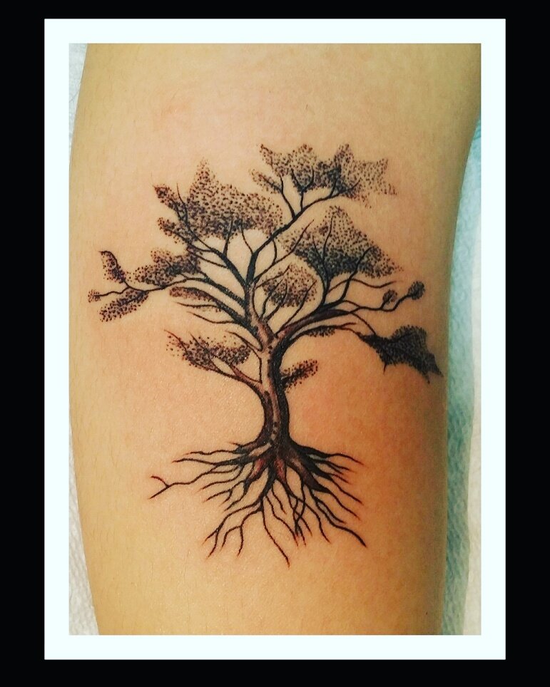 tree infinity tattoo