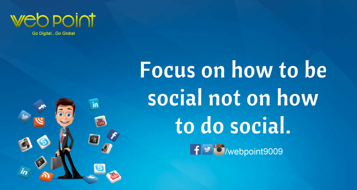 webpointhub's tweet photo. Focus on how to be social not on how to do social
Promote Your Brand...Grow Your Business!
#Webpoint #Buildbrands #Brandawareness https://t.co/IZVUKkwVR0