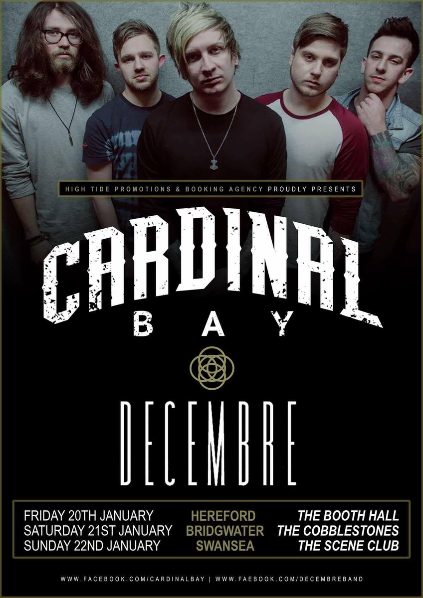 Tour this weekend! 

20/01 - Hereford, Booth Hall
21//01 - Bridgwater, <a href="/Cobblesuk/">The Cobblestones</a> 
22/01 - Swansea, Scene Club

Who's coming to a show?!