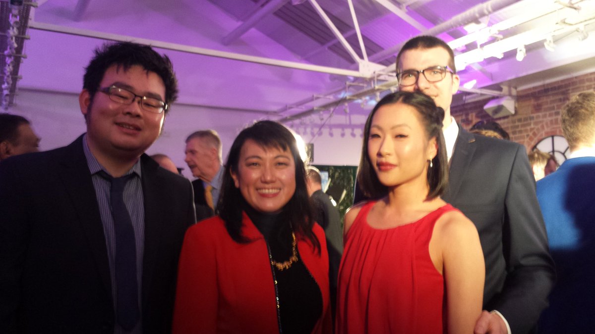 IAmBirmingham's tweet photo. #Birmingham lifestyle blogger Ting @The_Ting_Thing with friends at yesterday's #madeinbham channel launch. #madetv https://t.co/PgJGuDUiKO