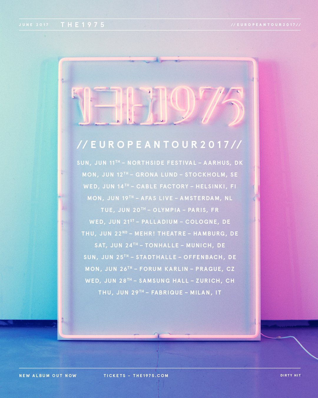The 1975 announce rescheduled Europe tour dates CelebMix