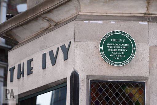 FernandoPeire's tweet photo. The new green plaque marking 100 years for The Ivy in West St. #ivyweststreet https://t.co/Uzeo8h67zE