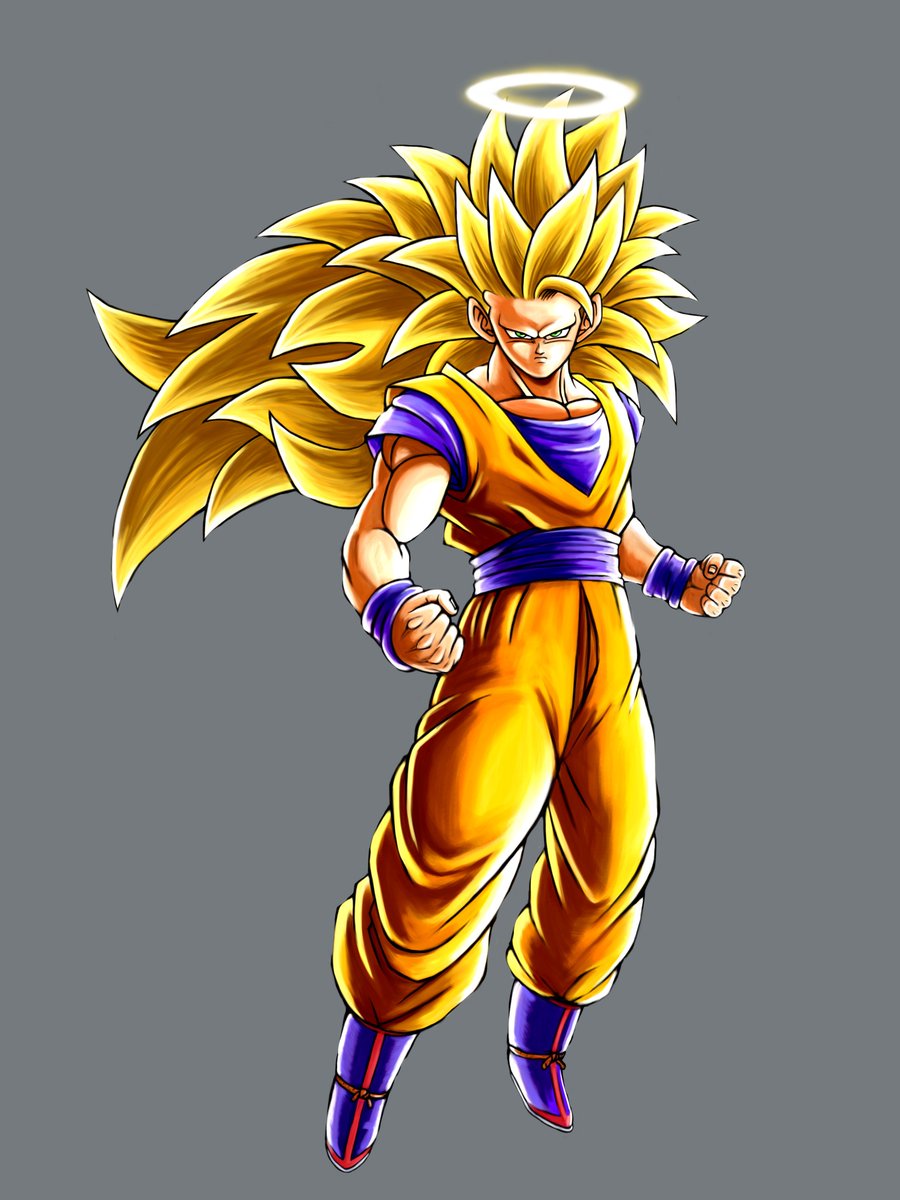 リクエストイラストその3 「超サイヤ人3 孫悟空（天使）」 1番最初に