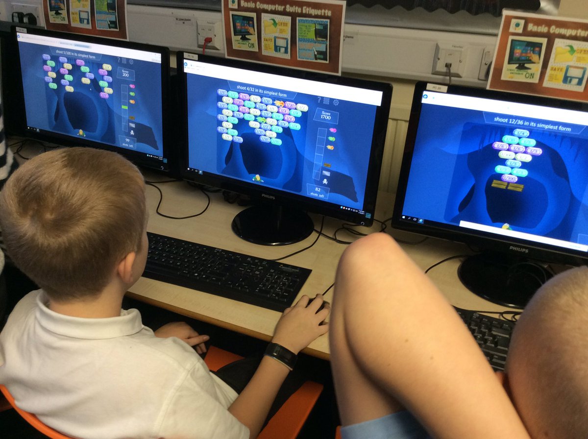 Year6WCPS's tweet photo. Using our Fractions learning to complete the Crystal Crash challenge! #WCPSedu #absorbed https://t.co/W514XtXSLl