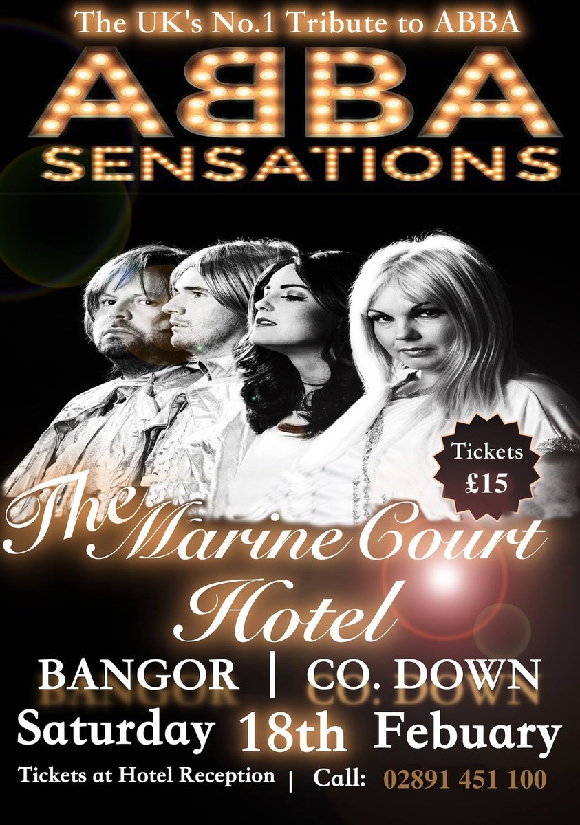 SATURDAY 18th FEB!
Tickets £15
Pre show dinner at £14.95
Book NOW to avoid any disappointment!!! It's going to be a 'super trooper' night!!!