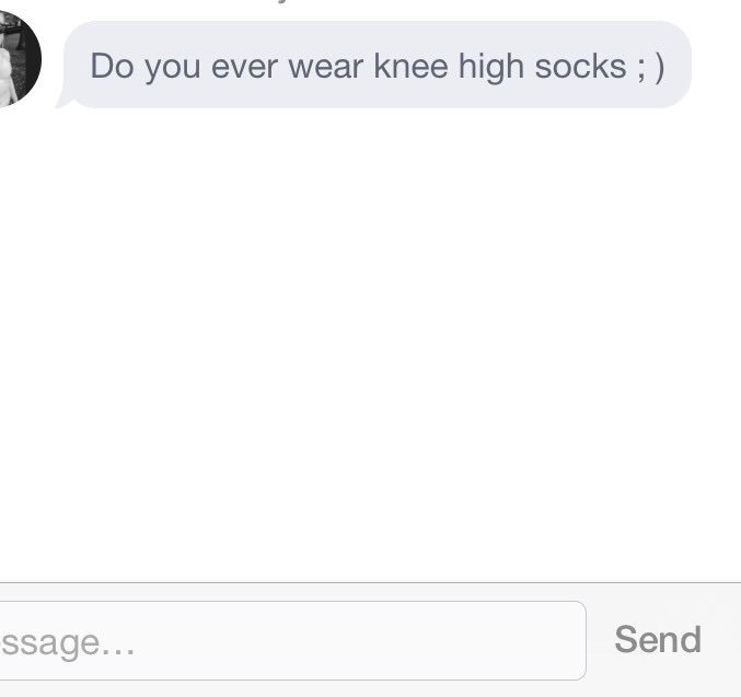 WorstTextualExp's tweet photo. I think the real question here is- do you? #firsttextualexperience #funny #kneehighsocks #doYOUever @FallonTonight https://t.co/B2CPPmwrzO