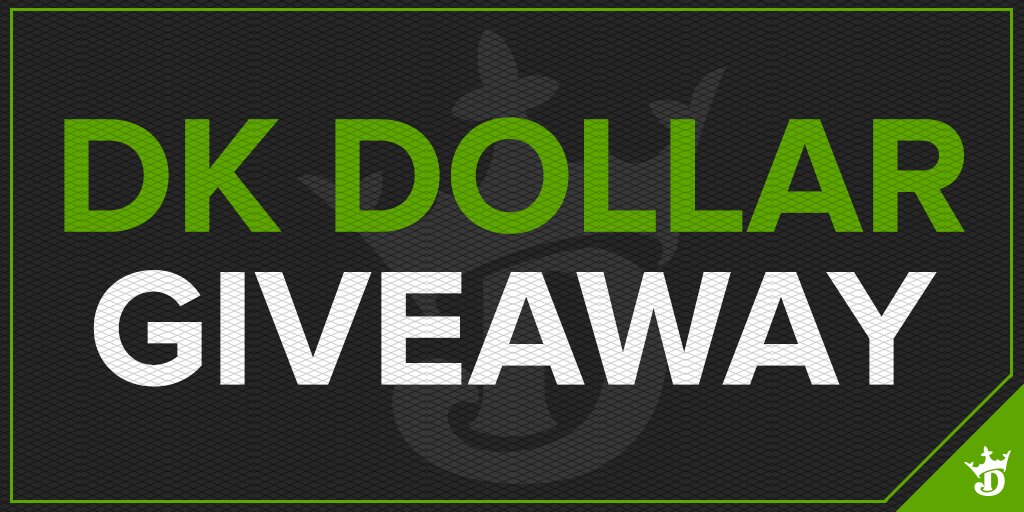 GIVEAWAY TIME! $10 DK Dollars up for grabs!
1. Follow
2. RT
10 winners! Ends 4pm EST: 
dkng.co/2j8zZwW