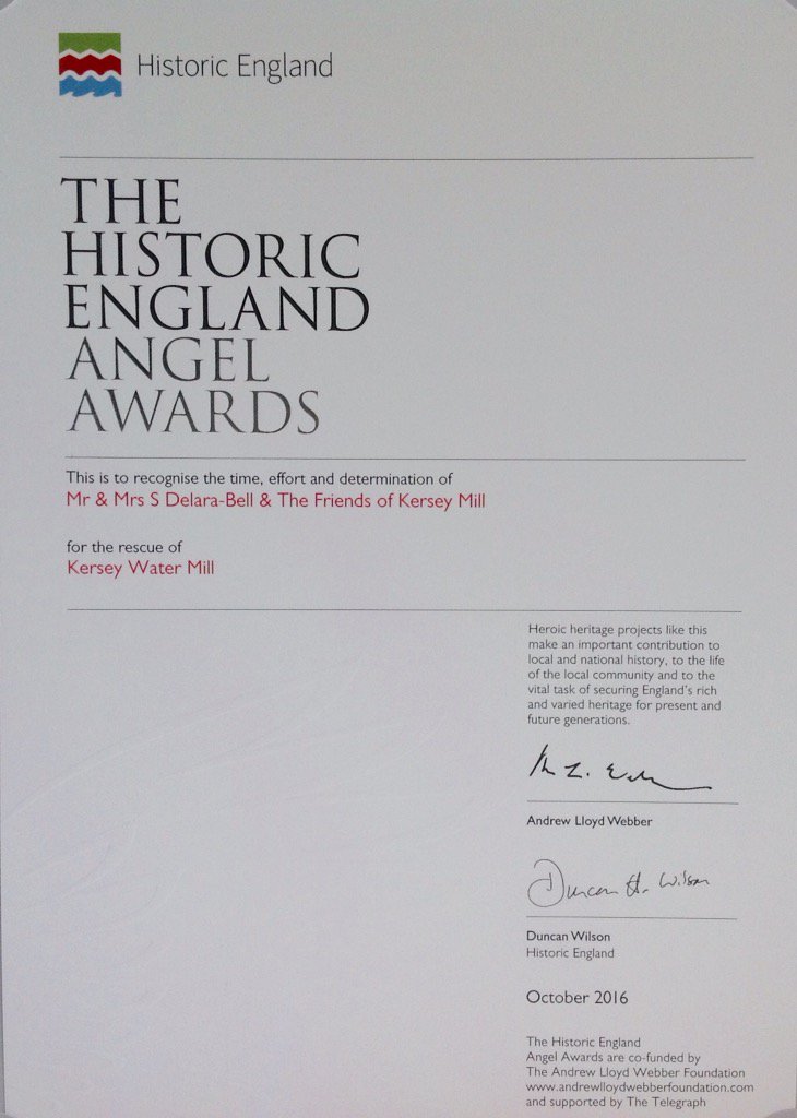 Very proud <a href="/MillKersey/">Kersey Mill</a>