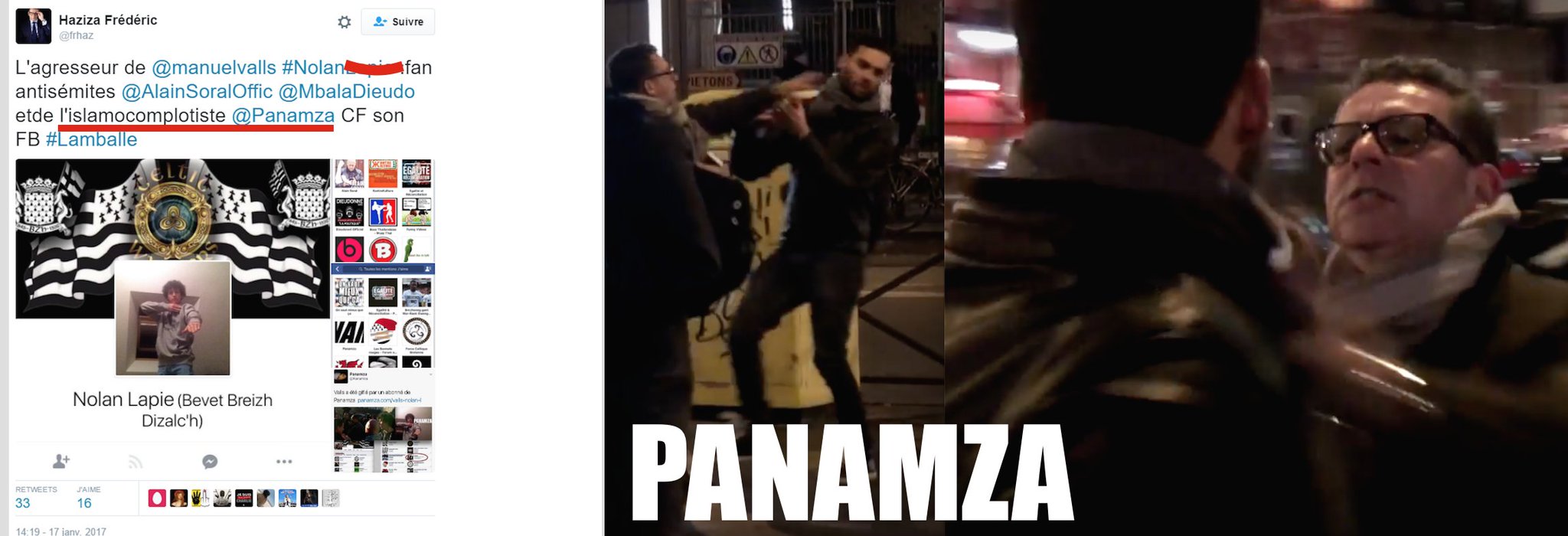 Panamza, un site «islamocomplotiste» selon Frédéric Haziza, agresseur judéo-sioniste