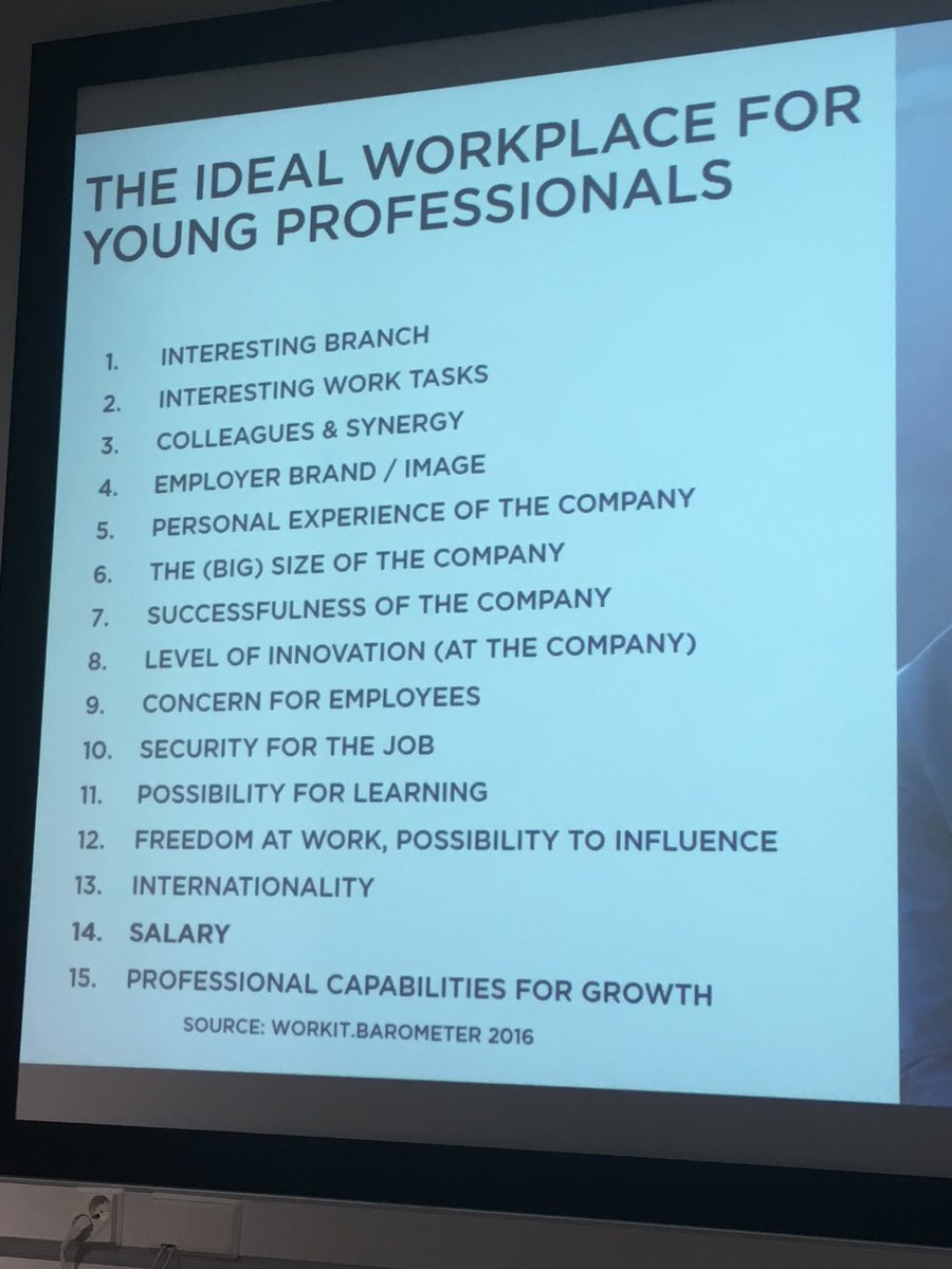 RiittaLT's tweet photo. Salary is no 14 on this list. Employer Brand high on the same. Pls start believing this and act accordingly. #amcham #academicprofessionals https://t.co/QT8BJDmYBd