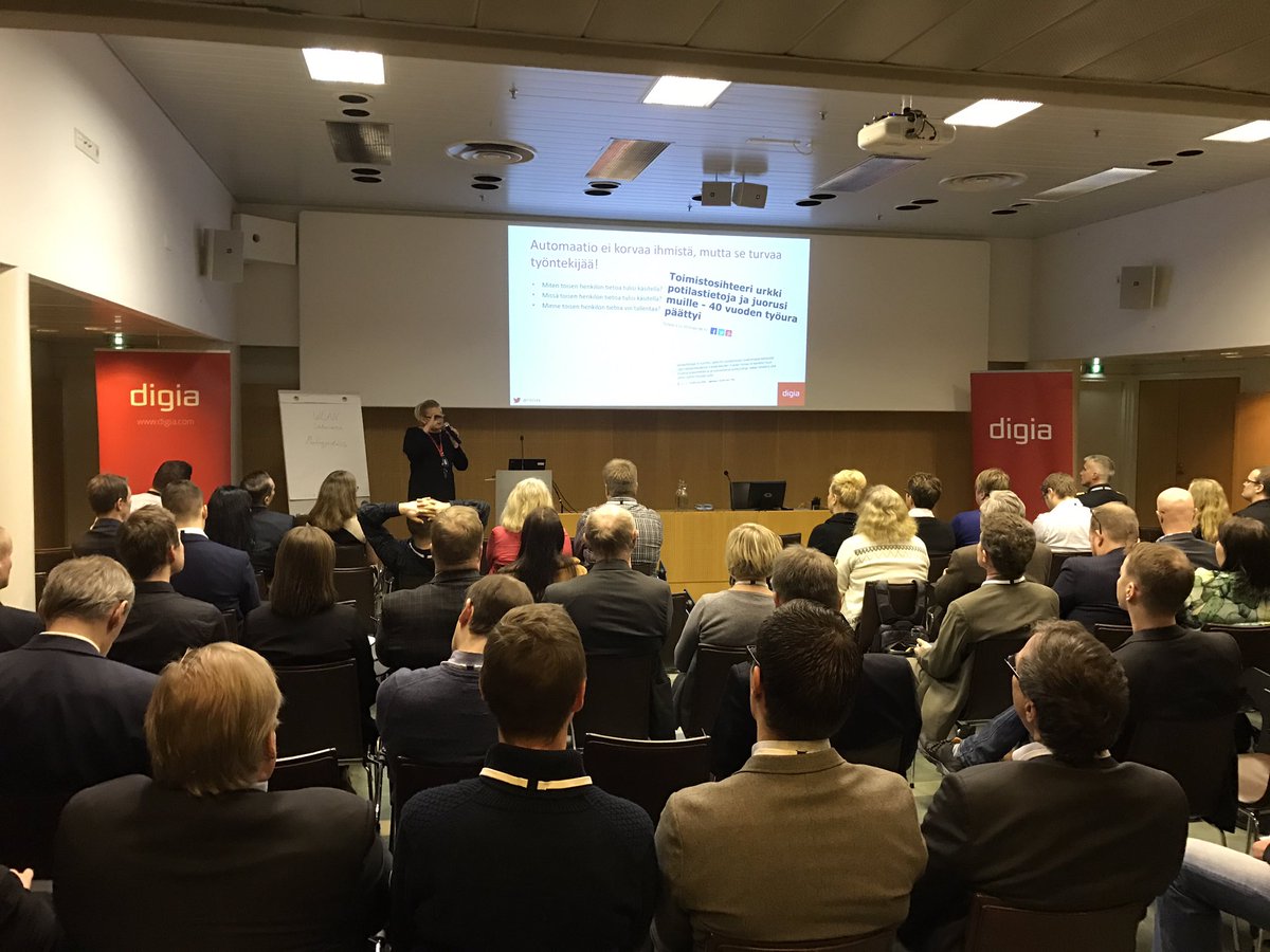jjuppo's tweet photo. Automaatio ei korvaa ihmistä, mutta turvaa työntekijää. #Digia #ContinuousCompliance https://t.co/AmSaQW072U
