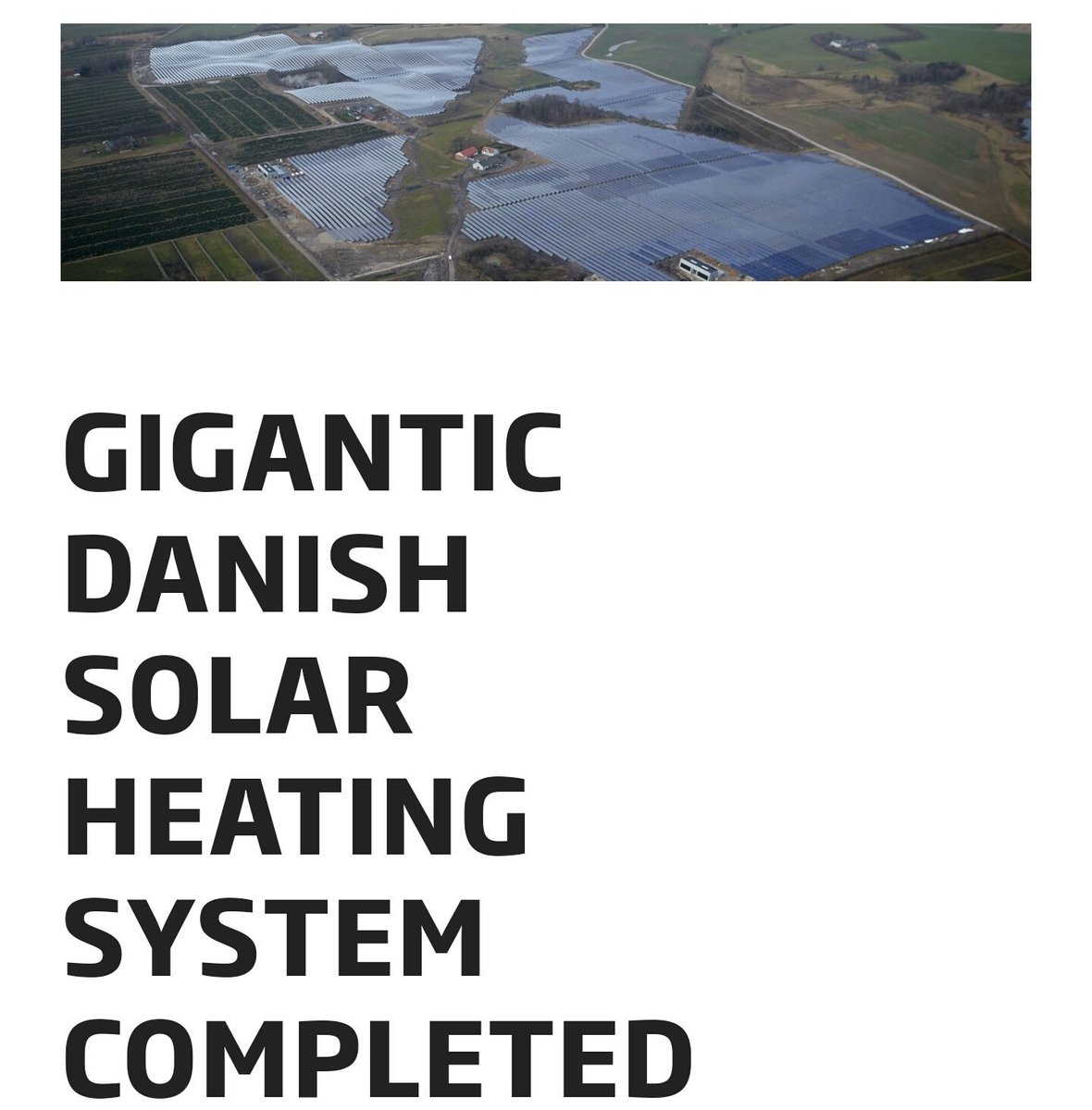 BrianVad's tweet photo. Gigantic Danish #Solar #Heating System. #renewableenergy #solarenergy #districtheating #districtenergy #dkenergi

》 https://t.co/VdDmnUPBAm https://t.co/GgQtRRu7Ii