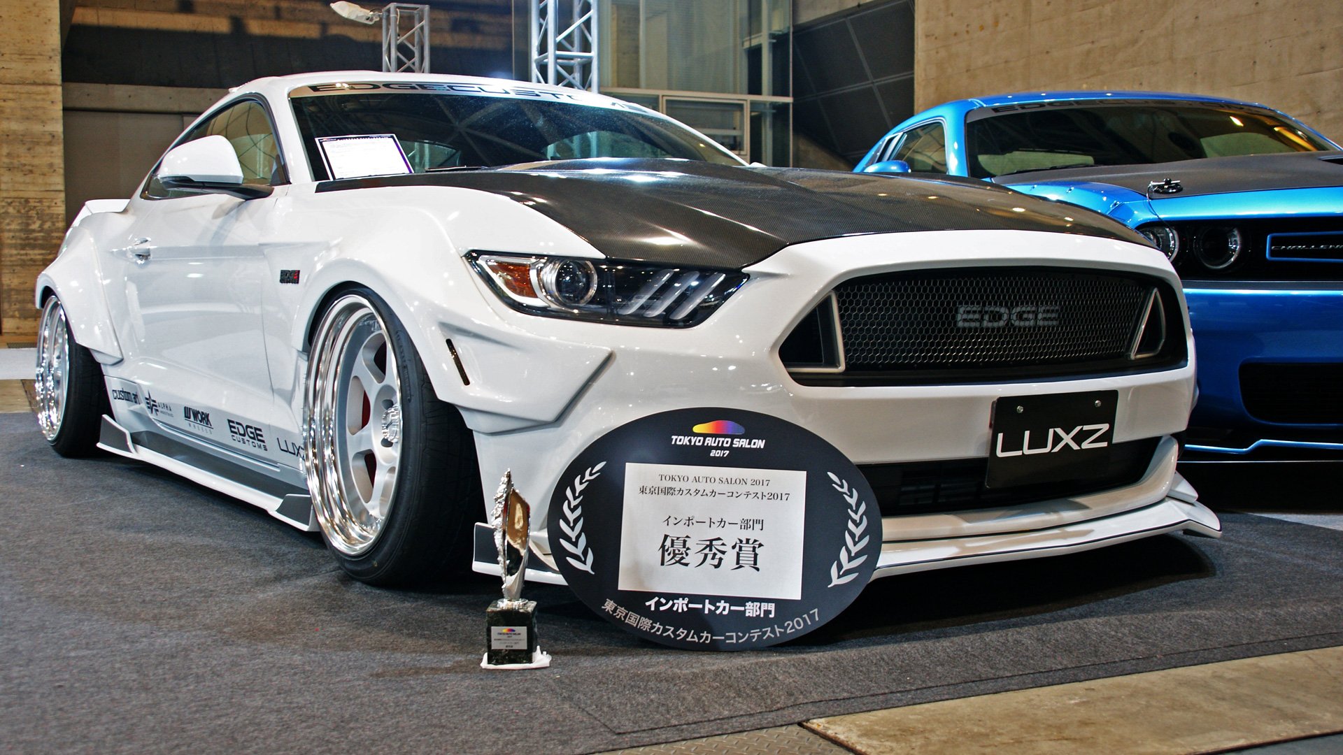 Luxz ラグジ 1 13 1 15の3日間 東京オートサロン17 にてチャレンジャーr マスタングrの2台を出展致しました オートサロン初出展ながら インポートカー部門でマスタングrが優秀賞を受賞させていただきました 有難う Luxz ラグジ 1 13 1 15の3日間 東京オートサロン17 にてチャレンジャーr マスタングrの2台を出展致しました オートサロン初出展ながら インポートカー部門でマスタングrが優秀賞を受賞させていただきました 有難う