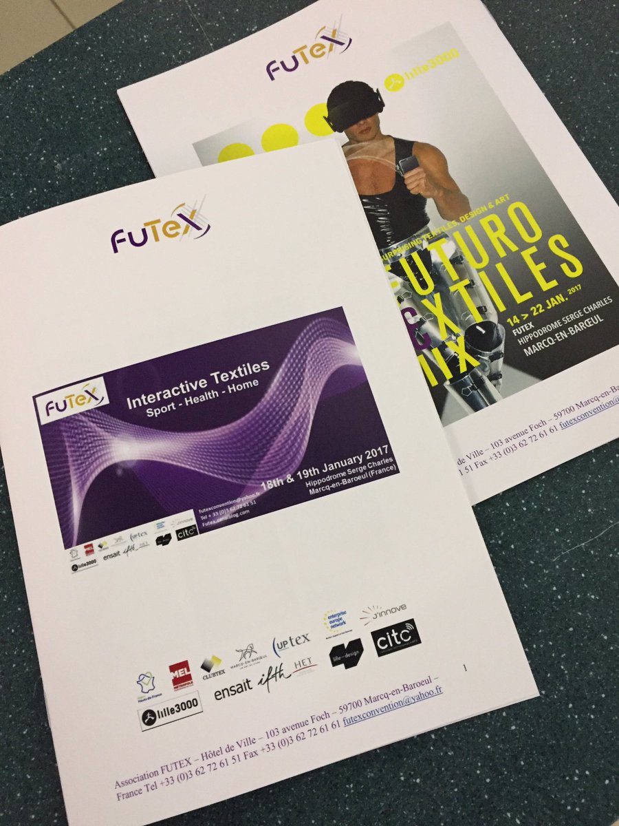 LZeeraerd's tweet image. #Futex 2017 c&apos;est parti ! 2 jours sur les #textiles interactifs #CLUBTEX @Futexconvention