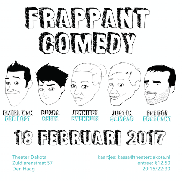 Oh sh*t... Frappant Comedy is er weer op 18 feb met een schitterende line-up in een vertrouwde setting. Kom je ook?
facebook.com/events/3649332…