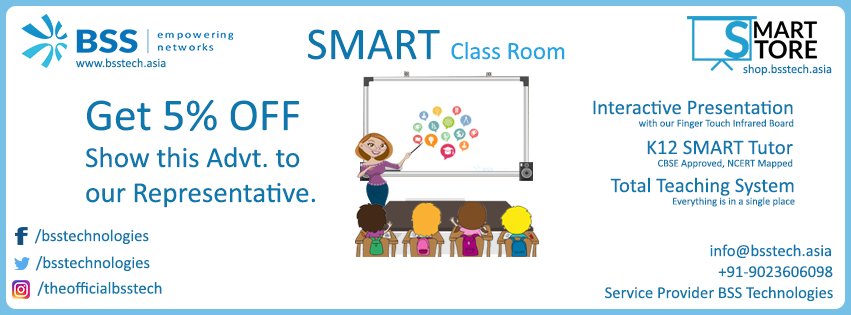 bsstechnologies's tweet photo. Don't Pay High for a Single Class, Even Get Something More with BSS SMART Room.
#BSSTech #SMARTRoom #SMARTClass #DigitalIndia #DigitalPunjab https://t.co/eZ64OJzbLv