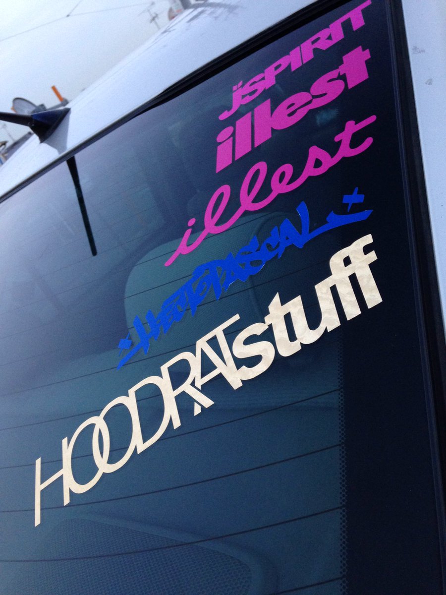 zawatezza1996's tweet photo. リアウインドウ
#アルテッツァ #altezza #ステッカー #JSPIRIT #illest #HECTPASCAL #HOODRATstuff https://t.co/Um3AuBMTdr