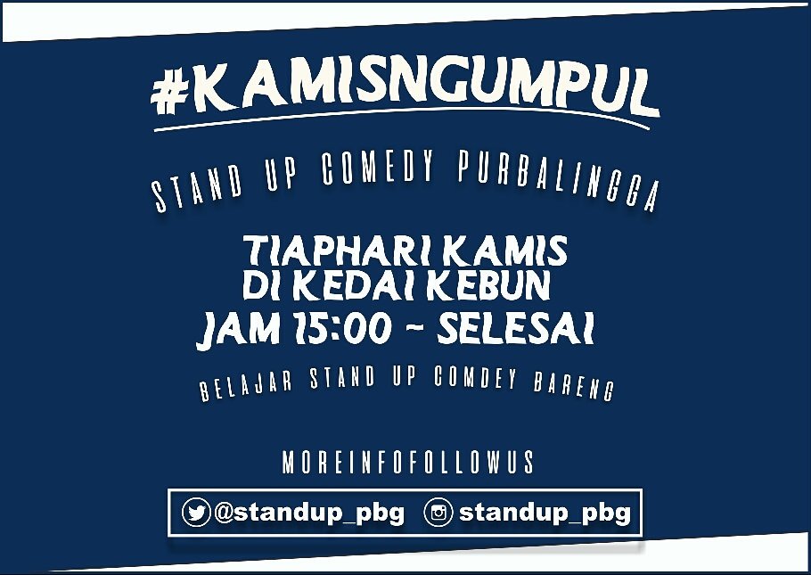 Jangan lupa Minggu ini ada #kamisngumpul yg pengin gabung Dateng aja