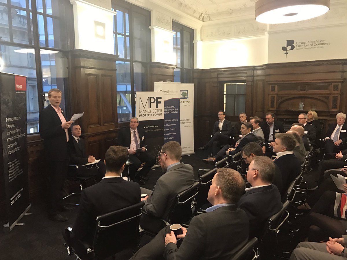 ThePropCalendar's tweet photo. An interesting and lively debate @ManPropForum this morning @gmchamber with @seananstee @WHRProperty @IndigoPlanning @LaytonsLegal @Cowgills https://t.co/pA6sBmpoMA