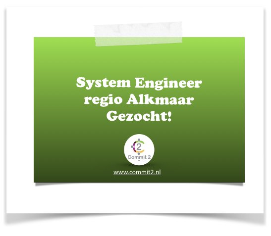 Commit2nl's tweet photo. Gezocht: Medior System Engineer! #tijdelijke #opdracht #Vacature #System #Engineer #Onderwijs #Werkplekbeheer #Alkmaar #Werken #Solliciteer https://t.co/BWW10laYl5