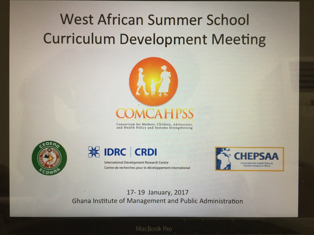 IreneAgyepong's tweet photo. #CoMCAHPSS partner reps (ECOWAS region and Cameroon) meet in GIMPA Accra. #IDRC support & #CHEPSAA collaboration https://t.co/0CrDuEEz5E